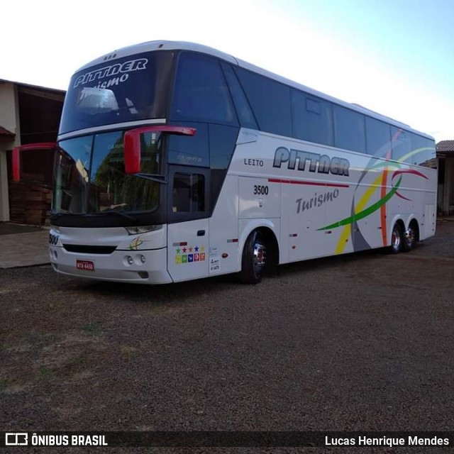 Transpittner Turismo 3500 na cidade de Guarapuava, Paraná, Brasil, por Lucas Henrique Mendes. ID da foto: 7580000.