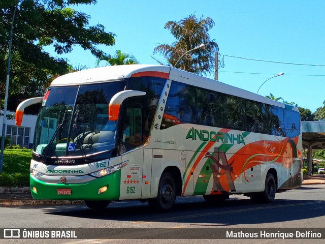 Empresa de Transportes Andorinha 6152 na cidade de Assis, São Paulo, Brasil, por Matheus Henrique Delfino. ID da foto: 7581120.