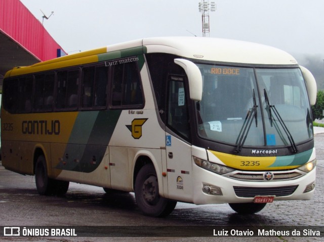 Empresa Gontijo de Transportes 3235 na cidade de João Monlevade, Minas Gerais, Brasil, por Luiz Otavio Matheus da Silva. ID da foto: 7580936.