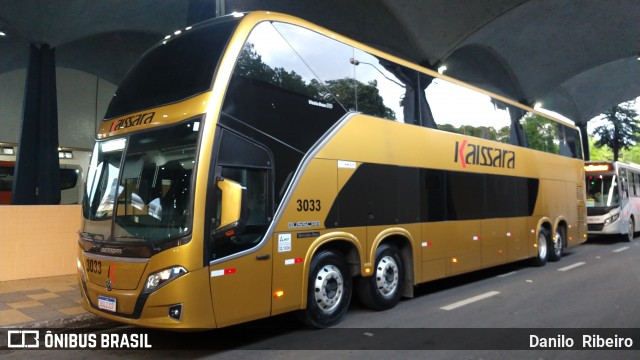 Kaissara - Viação Caiçara 3033 na cidade de Volta Redonda, Rio de Janeiro, Brasil, por Danilo  Ribeiro. ID da foto: 7579719.