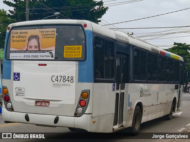 Viação Redentor C47848 na cidade de Rio de Janeiro, Rio de Janeiro, Brasil, por Jorge Gonçalves. Número da foto: #7583073.