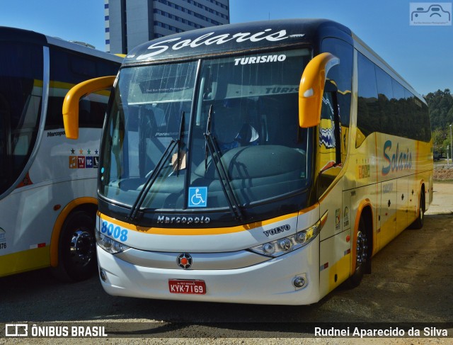 Solaris Turismo 8008 na cidade de Aparecida, São Paulo, Brasil, por Rudnei Aparecido da Silva. Número da foto: #7583034.