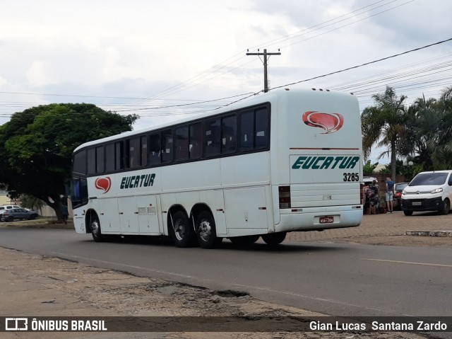 Eucatur - Empresa União Cascavel de Transportes e Turismo 3285 na cidade de Ji-Paraná, Rondônia, Brasil, por Gian Lucas  Santana Zardo. ID da foto: 7584308.