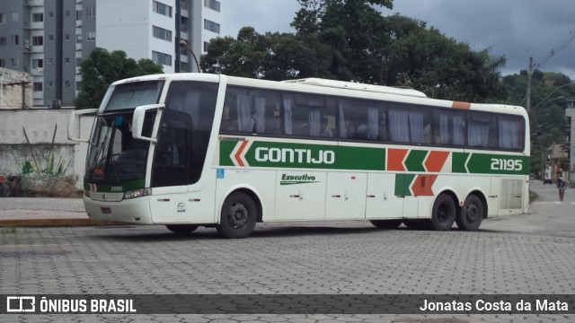 Empresa Gontijo de Transportes 21195 na cidade de Coronel Fabriciano, Minas Gerais, Brasil, por Jonatas Costa da Mata. ID da foto: 7583607.