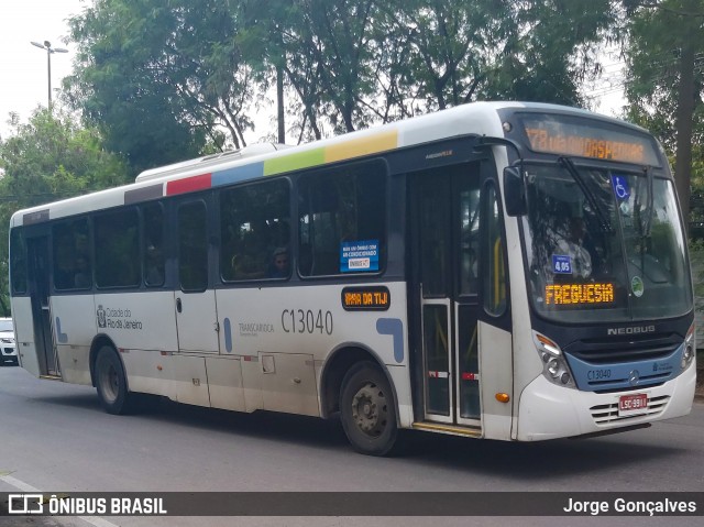 Transportes Barra C13040 na cidade de Rio de Janeiro, Rio de Janeiro, Brasil, por Jorge Gonçalves. ID da foto: 7583099.