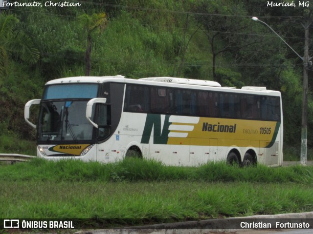 Viação Nacional 10505 na cidade de Muriaé, Minas Gerais, Brasil, por Christian  Fortunato. Número da foto: #7582826.