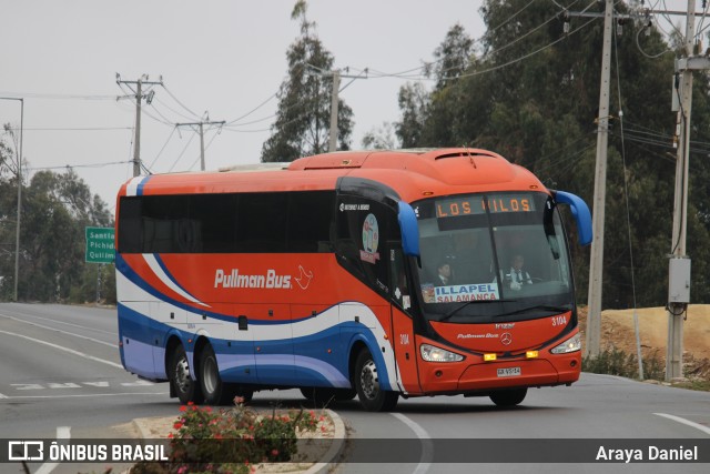 Pullman Bus 3104 na cidade de Los Vilos, Choapa, Coquimbo, Chile, por Araya Daniel . Número da foto: #7583950.