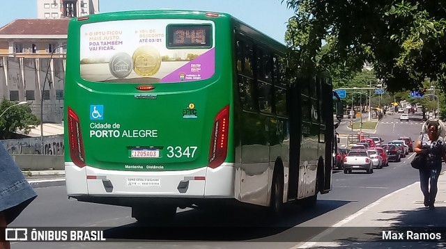 Sudeste Transportes Coletivos 3347 na cidade de Porto Alegre, Rio Grande do Sul, Brasil, por Max Ramos. ID da foto: 7583134.