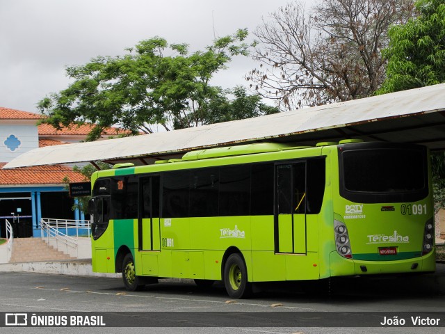 EMVIPI - Empresa Viação Piauí 01091 na cidade de Teresina, Piauí, Brasil, por João Victor. Número da foto: #7587283.