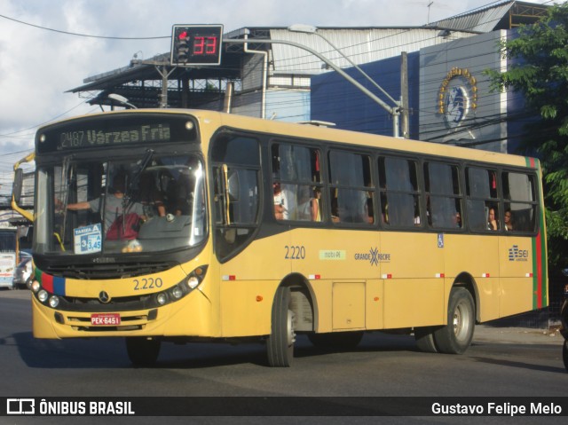 Mobibrasil São Lourenço >>> Mobi-PE 2.220 na cidade de Camaragibe, Pernambuco, Brasil, por Gustavo Felipe Melo. ID da foto: 7586170.