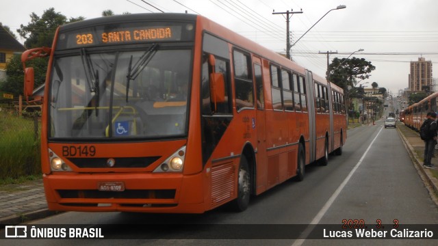 Transporte Coletivo Glória BD149 na cidade de Curitiba, Paraná, Brasil, por Lucas Weber Calizario. Número da foto: #7586836.