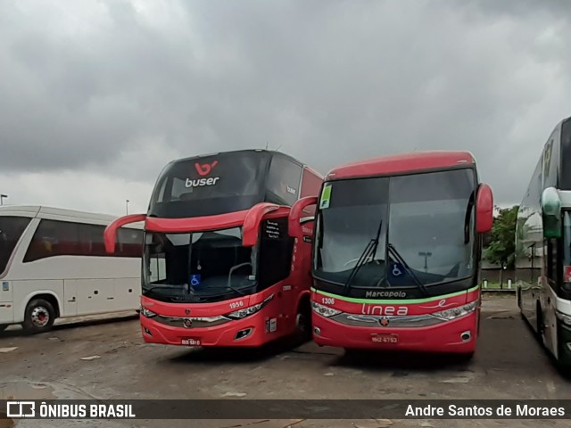 Linea Transportes e Turismo Ltda. 1306 na cidade de São Paulo, São Paulo, Brasil, por Andre Santos de Moraes. ID da foto: 7585732.