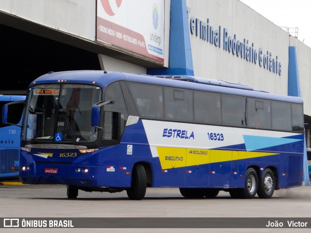 Viação Estrela 16323 na cidade de Goiânia, Goiás, Brasil, por João Victor. ID da foto: 7586851.