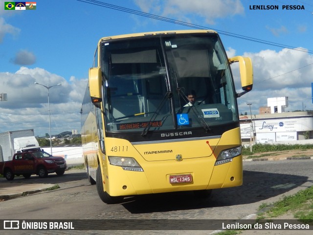 Viação Itapemirim 48111 na cidade de Caruaru, Pernambuco, Brasil, por Lenilson da Silva Pessoa. Número da foto: #7587207.