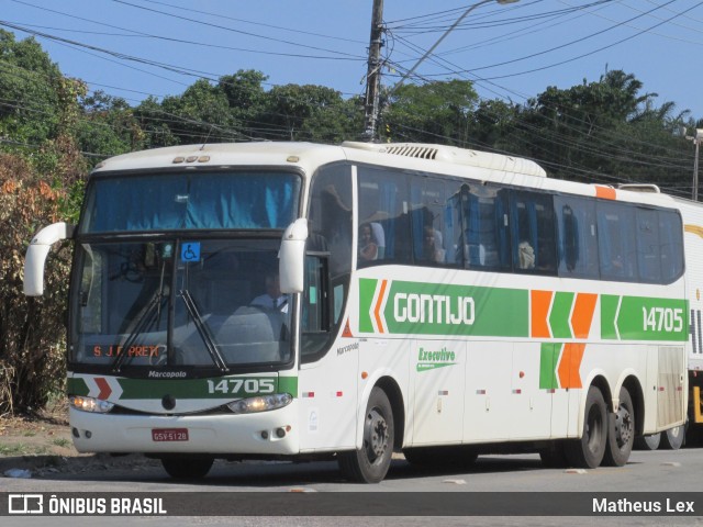 Empresa Gontijo de Transportes 14705 na cidade de Recife, Pernambuco, Brasil, por Matheus Lex. ID da foto: 7587330.