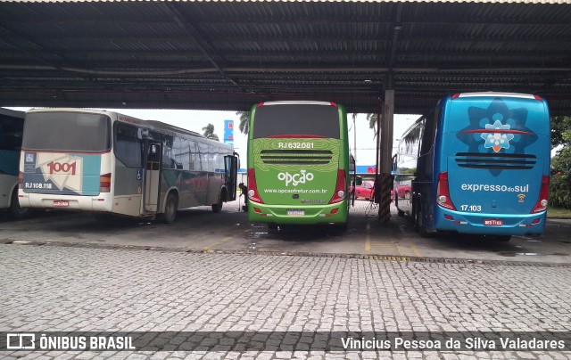 Auto Viação 1001 Rj 108.118 na cidade de Campos dos Goytacazes, Rio de Janeiro, Brasil, por Vinicius Pessoa da Silva Valadares. ID da foto: 7587169.