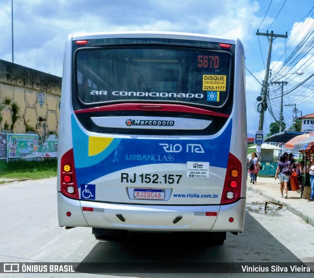 Rio Ita RJ 152.157 na cidade de Itaboraí, Rio de Janeiro, Brasil, por Vinicius Silva Vieira. Número da foto: #7588578.