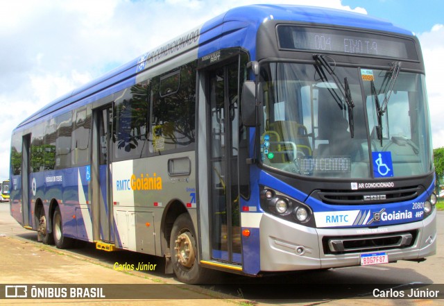 HP Transportes Coletivos 20801 na cidade de Aparecida de Goiânia, Goiás, Brasil, por Carlos Júnior. Número da foto: #7589675.