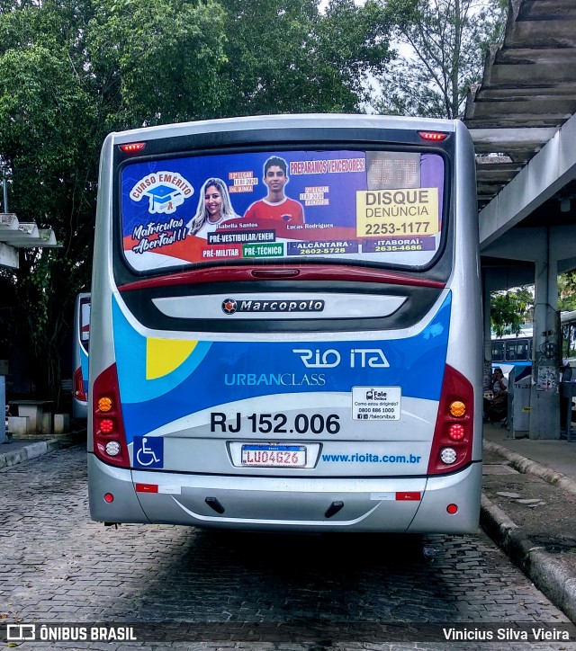 Rio Ita RJ 152.006 na cidade de Itaboraí, Rio de Janeiro, Brasil, por Vinicius Silva Vieira. Número da foto: #7587970.