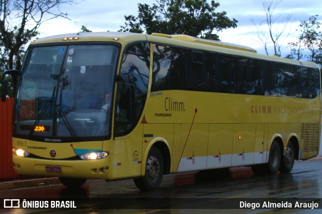 Viação Itapemirim 8863 na cidade de Brasília, Distrito Federal, Brasil, por Diego Almeida Araujo. Número da foto: #7587602.