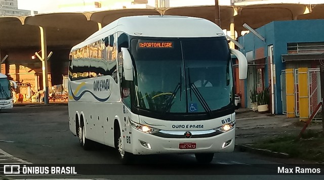 Viação Ouro e Prata 618 na cidade de Porto Alegre, Rio Grande do Sul, Brasil, por Max Ramos. Número da foto: #7588442.