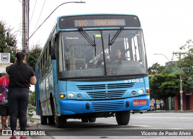 Viação Belo Monte Transportes Coletivos 97092 na cidade de Belo Horizonte, Minas Gerais, Brasil, por Vicente de Paulo Alves. ID da foto: 7589493.