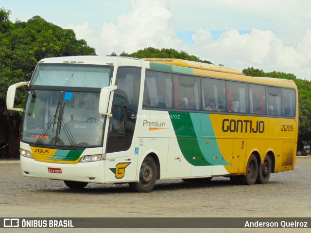 Empresa Gontijo de Transportes 21205 na cidade de Vitória da Conquista, Bahia, Brasil, por Anderson Queiroz. ID da foto: 7589766.