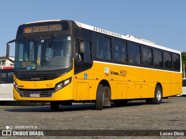 Real Auto Ônibus A41018 na cidade de Rio de Janeiro, Rio de Janeiro, Brasil, por Lucas Diniz. Número da foto: #7590154.