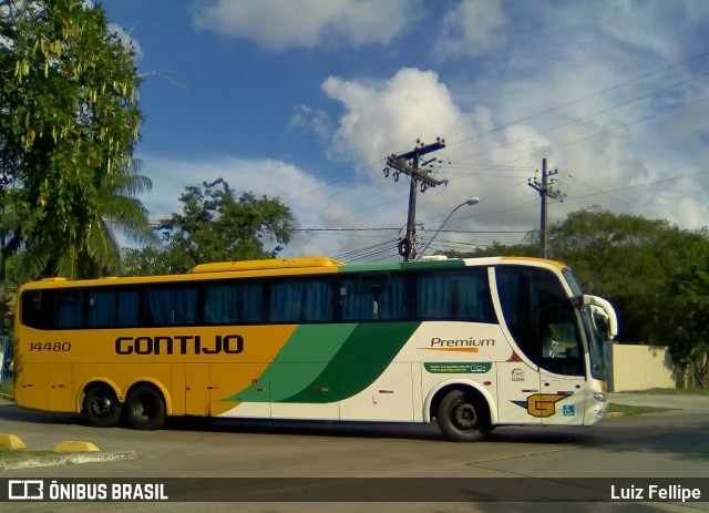 Empresa Gontijo de Transportes 14480 na cidade de Recife, Pernambuco, Brasil, por Luiz Fellipe. Número da foto: #7591084.
