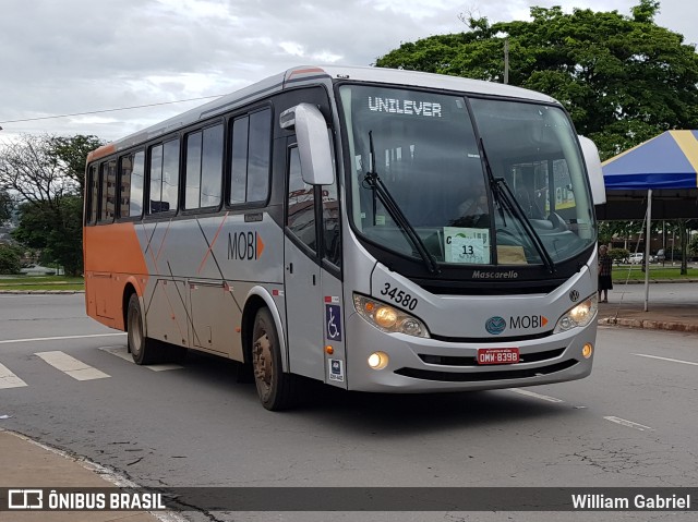 MOBI Transporte 34580 na cidade de Goiânia, Goiás, Brasil, por William Gabriel. ID da foto: 7591118.