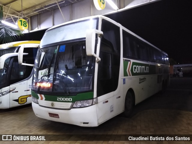 Empresa Gontijo de Transportes 20080 na cidade de Perdões, Minas Gerais, Brasil, por Claudinei Batista dos Santos. Número da foto: #7592288.