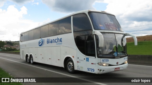 Blanche Transportes e Turismo 9729 na cidade de Caçapava, São Paulo, Brasil, por odair lopes. Número da foto: #7591959.