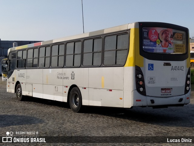 Real Auto Ônibus A41442 na cidade de Rio de Janeiro, Rio de Janeiro, Brasil, por Lucas Diniz. Número da foto: #7590211.