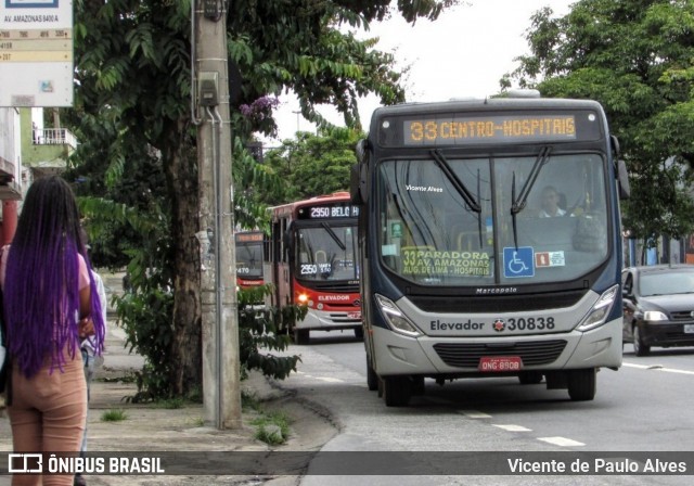 Coletivos São Lucas 30838 na cidade de Belo Horizonte, Minas Gerais, Brasil, por Vicente de Paulo Alves. ID da foto: 7590926.