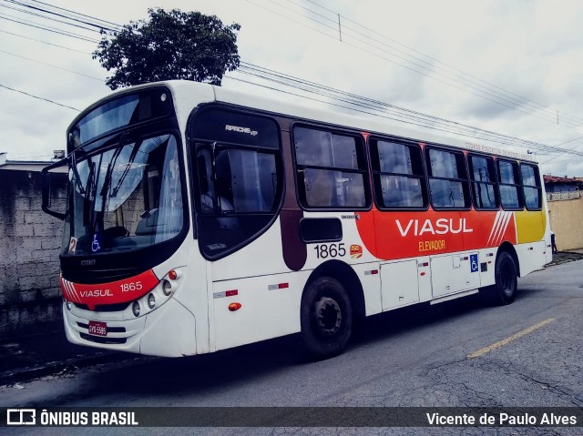 Viasul Transportes Coletivos 1865 na cidade de Itaúna, Minas Gerais, Brasil, por Vicente de Paulo Alves. ID da foto: 7591049.