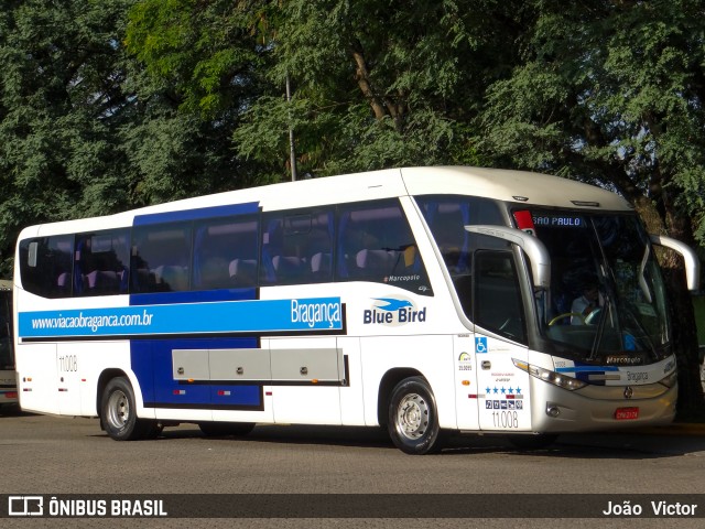 Auto Viação Bragança 11008 na cidade de São Paulo, São Paulo, Brasil, por João Victor. ID da foto: 7592788.