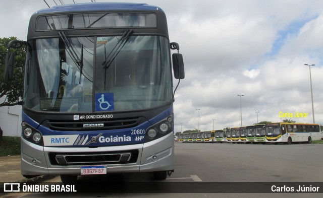 HP Transportes Coletivos 20801 na cidade de Aparecida de Goiânia, Goiás, Brasil, por Carlos Júnior. Número da foto: #7591826.