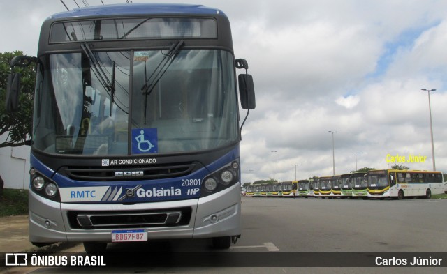 HP Transportes Coletivos 20801 na cidade de Aparecida de Goiânia, Goiás, Brasil, por Carlos Júnior. ID da foto: 7591826.