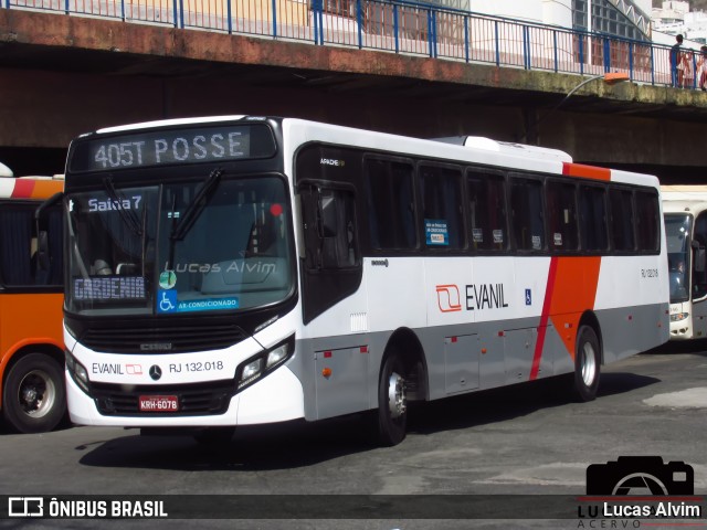 Evanil Transportes e Turismo RJ 132.018 na cidade de Nova Iguaçu, Rio de Janeiro, Brasil, por Lucas Alvim. ID da foto: 7590719.