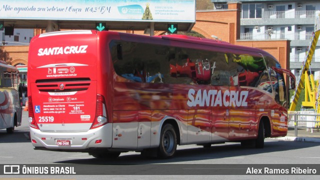 Viação Santa Cruz 25519 na cidade de Aparecida, São Paulo, Brasil, por Alex Ramos Ribeiro. Número da foto: #7594517.
