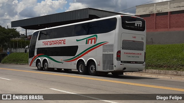 Transmariane Turismo 1460 na cidade de Formiga, Minas Gerais, Brasil, por Diego Felipe. Número da foto: #7593573.