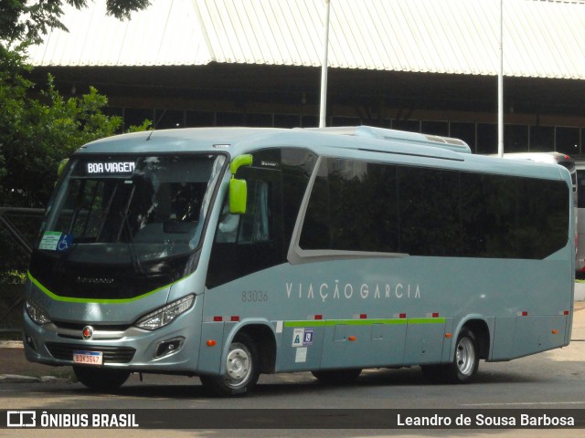 Viação Garcia 83036 na cidade de Maringá, Paraná, Brasil, por Leandro de Sousa Barbosa. ID da foto: 7594322.