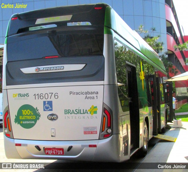 Viação Piracicabana Distrito Federal 116076 na cidade de Brasília, Distrito Federal, Brasil, por Carlos Júnior. ID da foto: 7595007.