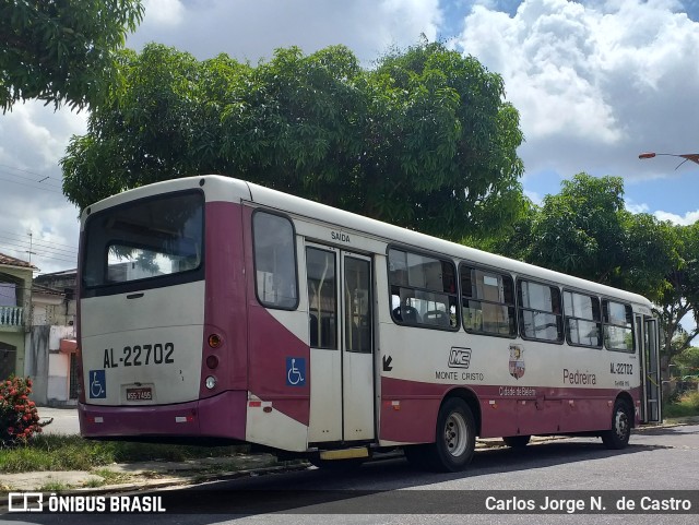 Auto Viação Monte Cristo AL-22702 na cidade de Belém, Pará, Brasil, por Carlos Jorge N.  de Castro. ID da foto: 7594357.