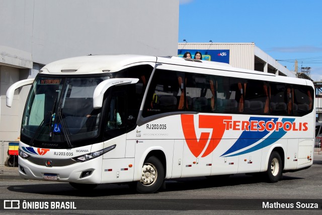 Viação Teresópolis RJ 203.035 na cidade de Rio de Janeiro, Rio de Janeiro, Brasil, por Matheus Souza. Número da foto: #7595440.