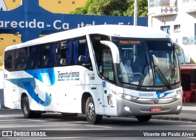 Transturismo Turismo e Fretamento 310 na cidade de Aparecida, São Paulo, Brasil, por Vicente de Paulo Alves. ID da foto: 7594320.