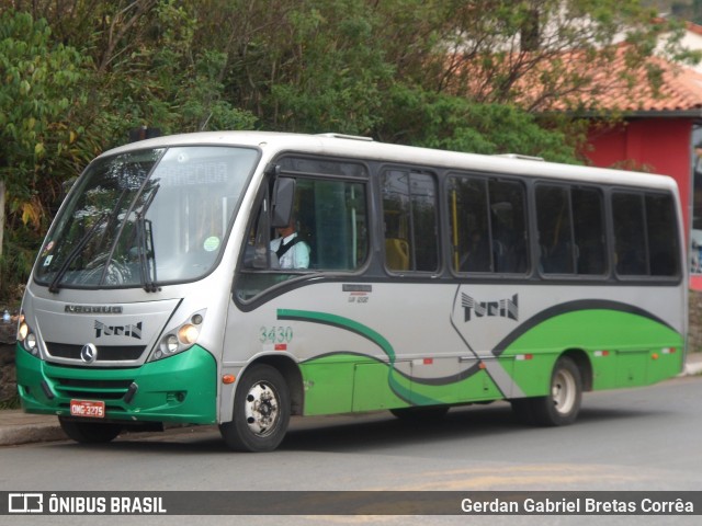 Turin Transportes 3430 na cidade de Ouro Preto, Minas Gerais, Brasil, por Gerdan Gabriel Bretas Corrêa. ID da foto: 7667208.