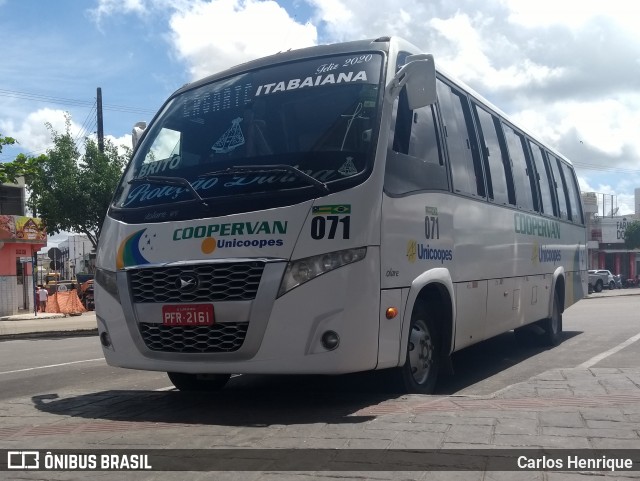 Coopervan 071 na cidade de Itabaiana, Sergipe, Brasil, por Carlos Henrique. Número da foto: #7670693.