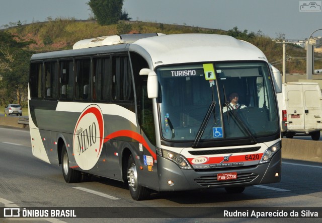 Viação Mimo 6420 na cidade de Arujá, São Paulo, Brasil, por Rudnei Aparecido da Silva. ID da foto: 7667370.