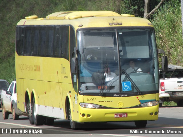 Viação Itapemirim 8841 na cidade de Caratinga, Minas Gerais, Brasil, por Willian Raimundo Morais. ID da foto: 7667775.